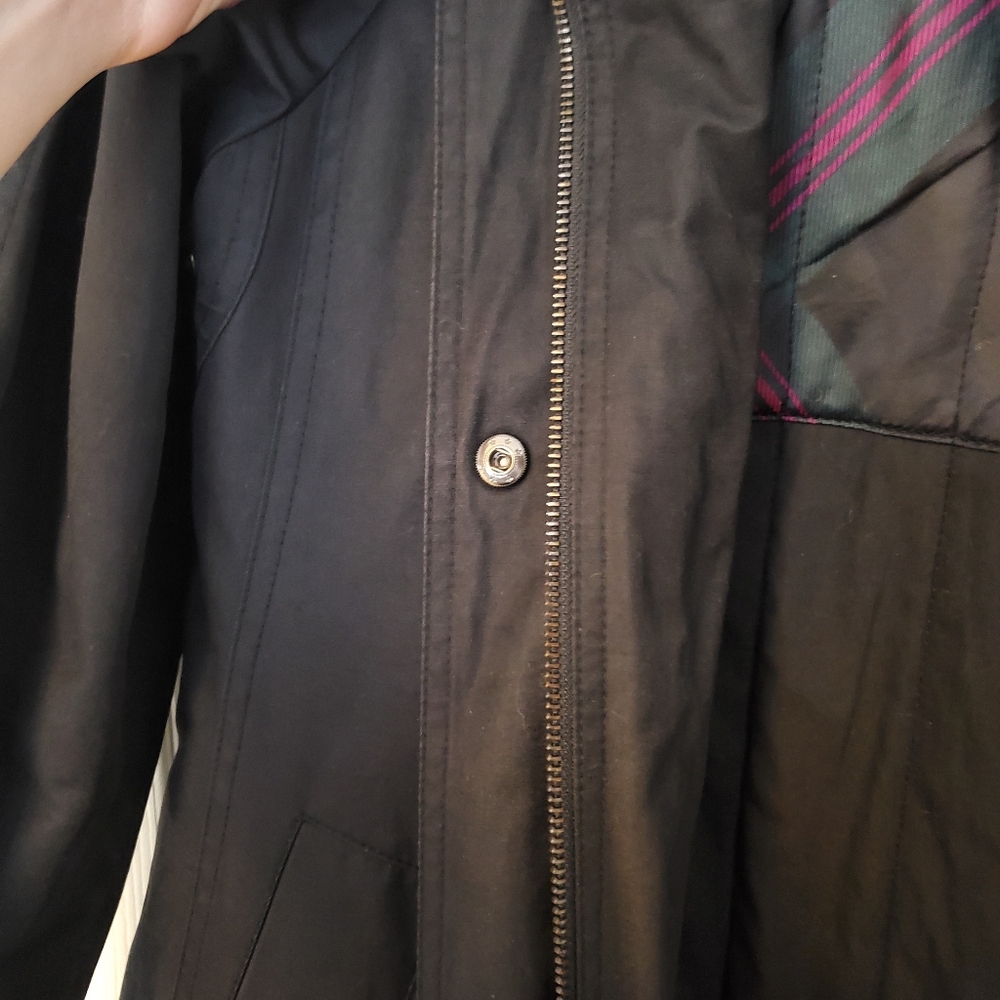 110. Ralph Lauren Black Coat With Removable Hood And Vest - Picture 4 of 8
